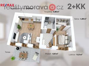 foto Prodej bytu 2+kk, 58 m2, Tetina