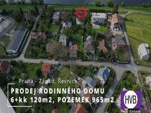 foto Prodej rodinnho domu 6+kk 120m2, pozemek 965m2, Praha - Zpad, evnice